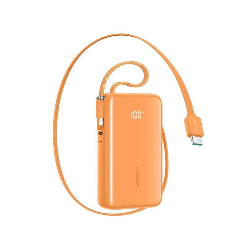 JOYROOM JR-PR2 Retractable Cable Power Bank 10000 mAh JOYROOM JR-PR2 Retractable Cable Power Bank 10000 mAh