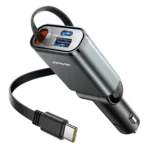 JOYROOM JR-CCL07 3-in-1 Retractable 45W Car Charger JOYROOM JR-CCL07 3-in-1 Retractable 45W Car Charger