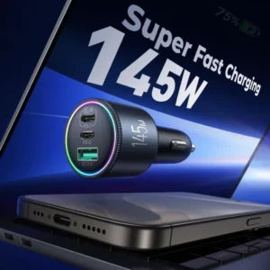 JOYROOM JR-CCN07 145W 3-Port GaN Car Charger