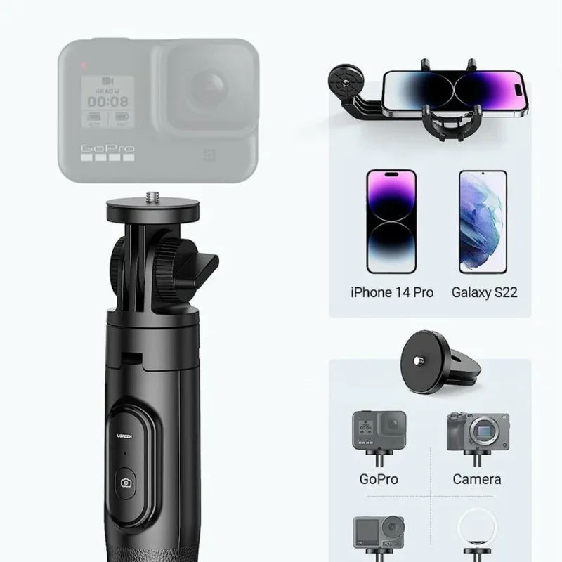 UGREEN LP586 Selfie Stick Tripod with Bluetooth Remote 90690/15062