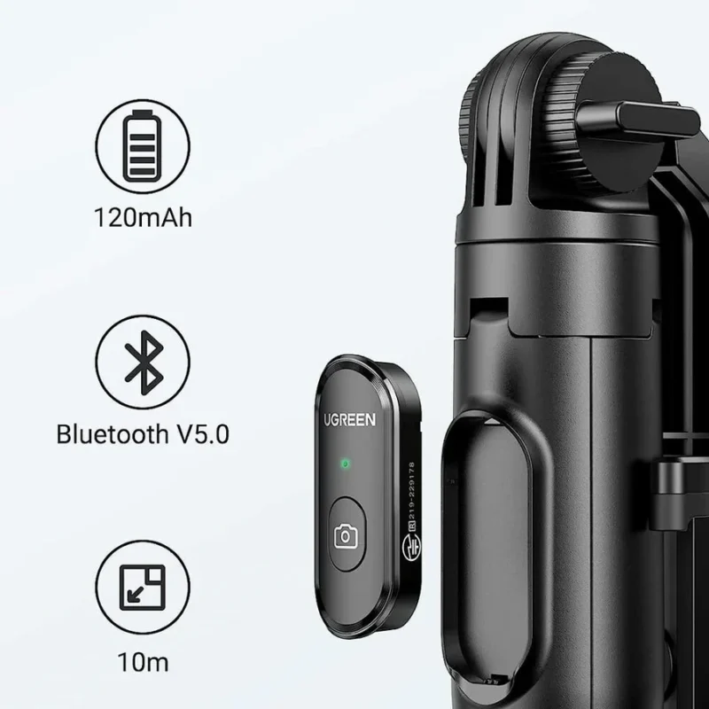 UGREEN LP586 Selfie Stick Tripod with Bluetooth Remote 90690/15062