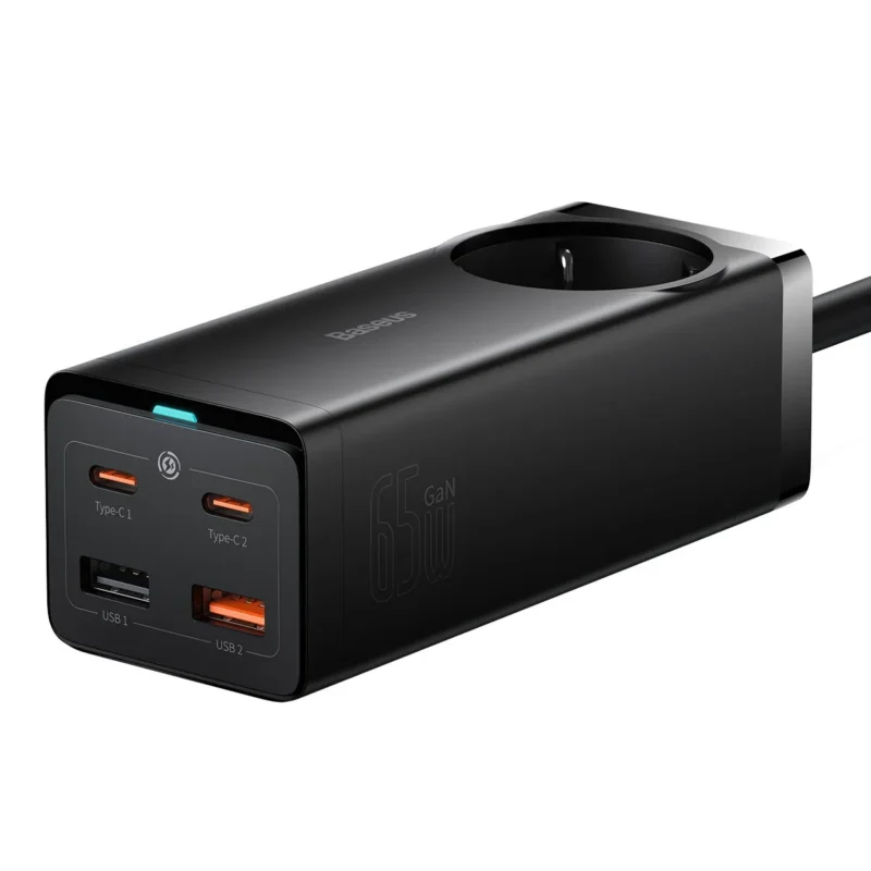 Baseus GaN3 Pro Desktop Powerstrip AC+2U+2C 65W