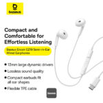 Baseus Encok CZ19 USB-C Wired Earphones For iPhone