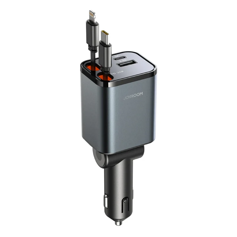 JOYROOM CCL05 Retractable Car Charger 4 in 1 JOYROOM CCL05 Retractable Car Charger 4 in 1