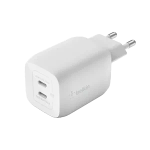 Belkin BoostCharge Pro 65W Dual Port USB-C GaN Wall Charger