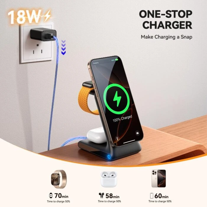 Joyroom JR-W15 3-in-1 Wireless Charging Station