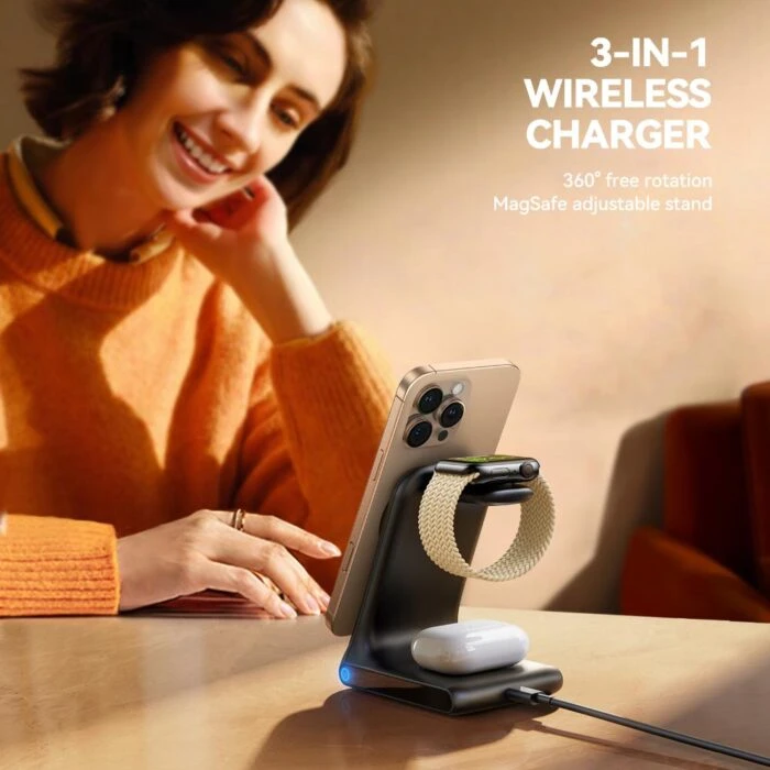 Joyroom JR-W15 3-in-1 Wireless Charging Station