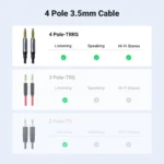 UGREEN 10648 3.5mm 4-Pole Audio Cable 1M