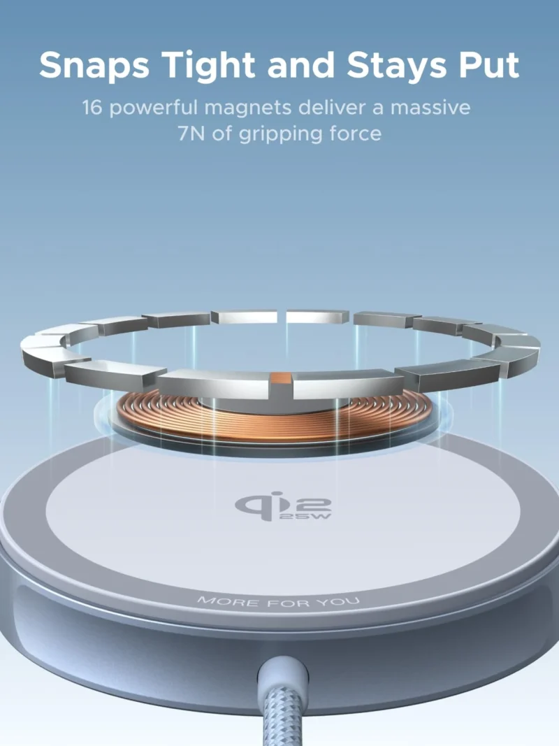UGREEN 25W MagFlow Magnetic Wireless Charger 55959