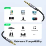 UGREEN 10648 3.5mm 4-Pole Audio Cable 1M