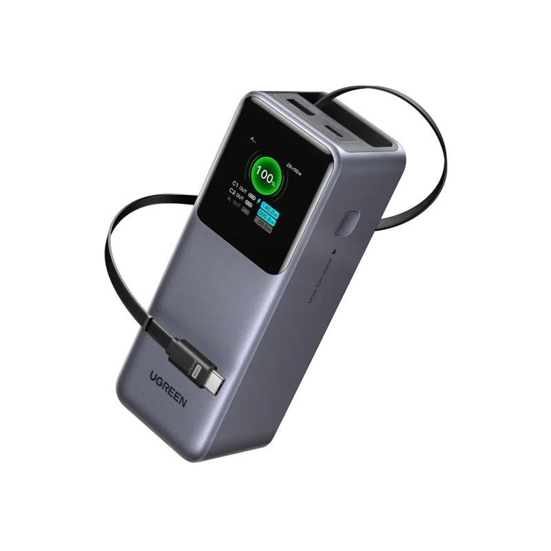 UGREEN Nexode Power Bank 20000mAh 165W with Retractable USB-C Cable | 55987/95670 UGREEN Nexode Power Bank 20000mAh 165W with Retractable USB-C Cable | 55987/95670