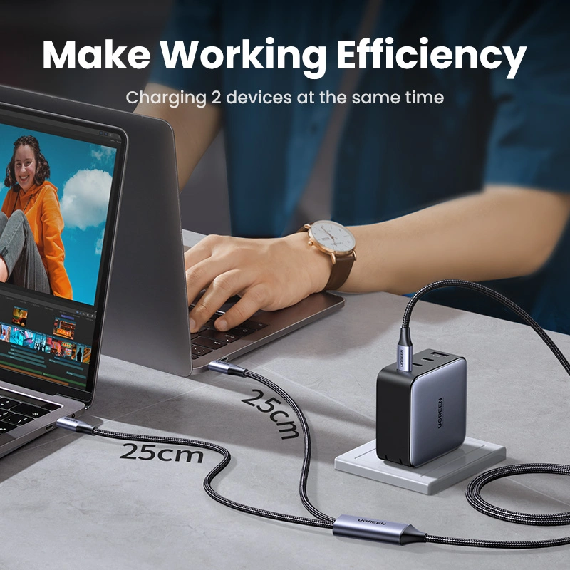 UGREEN 35087 2-in-1 Universal 100W PD Fast Charging Cable