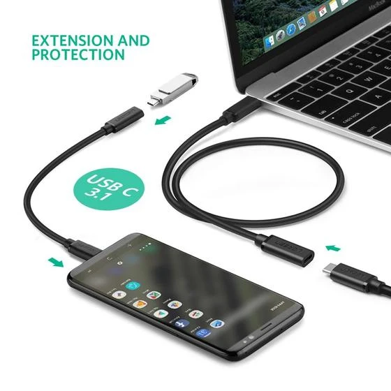 Ugreen 10387 Usb C Male To Female Gen2 Extension Cable 1M