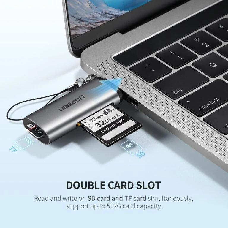 UGREEN USB-C to SD/TF Card Reader 2-in-1 5Gbps Card Adapter 50704