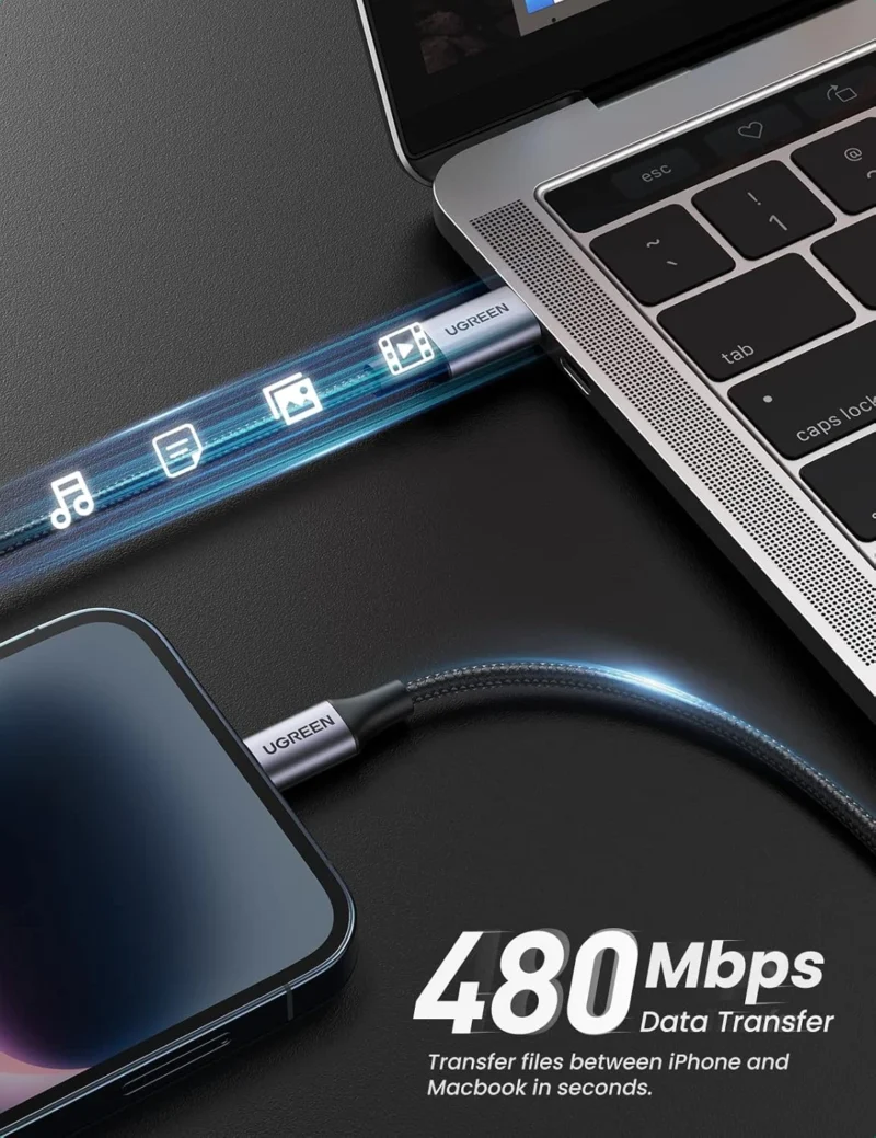 UGREEN 60759 USB C to Lightning Cable 1M