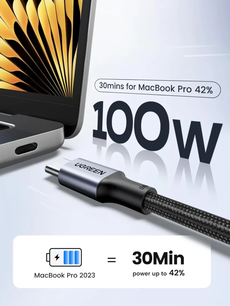 UGREEN 70429 USB C to USB C Cable 100W UGREEN 70429 USB C to USB C Cable 100W
