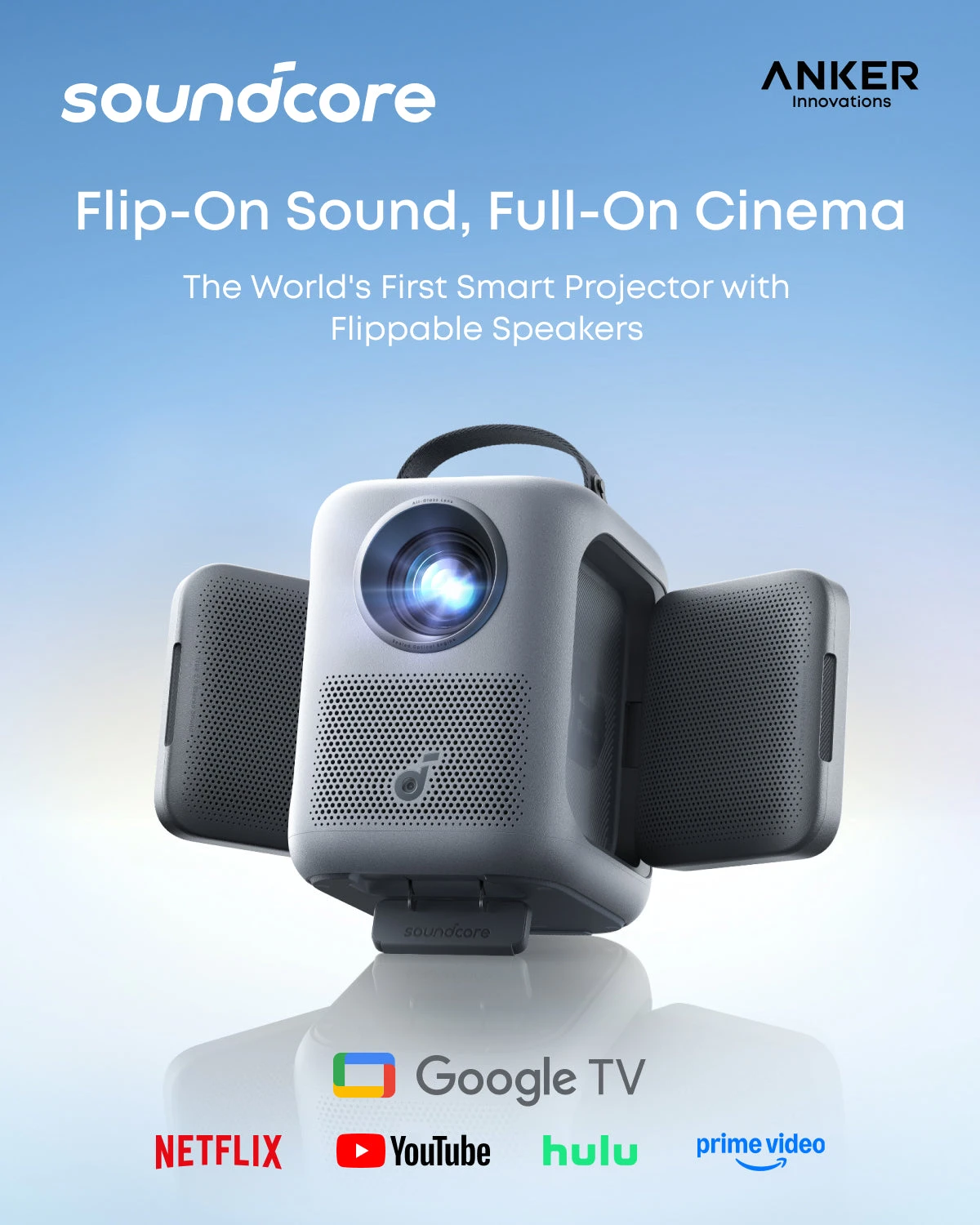 Anker Soundcore Nebula P1i Projector with Flippable Speakers
