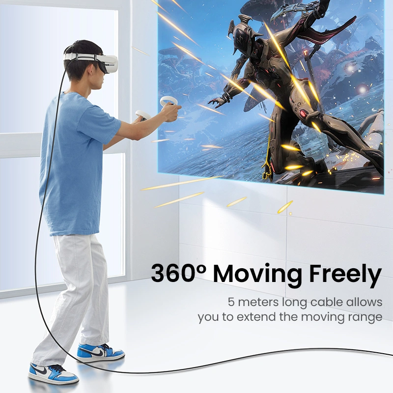 UGREEN Right Angle USB-C to USB-C Link Cable 5m 5GBPS 90629