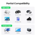 UGREEN Right Angle USB-C to USB-C Link Cable 5m 5GBPS 90629