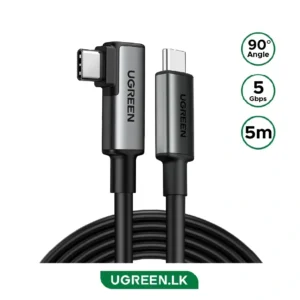 UGREEN Right Angle USB-C to USB-C Link Cable 5m 5GBPS 90629
