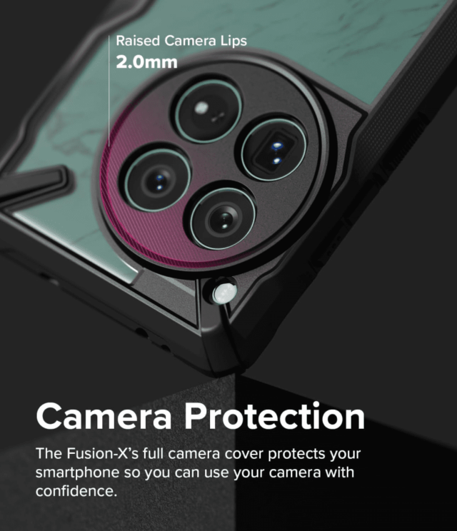 Ringke Fusion-X Black Case for OnePlus 12 Perfect Grip - Image 2