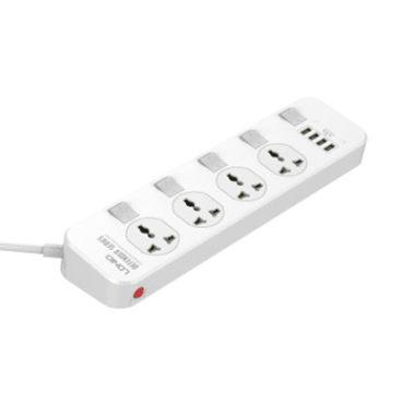 LDNIO SC4408 Extension Socket Power Strip with 4 USB Ports Socket Output 2500W