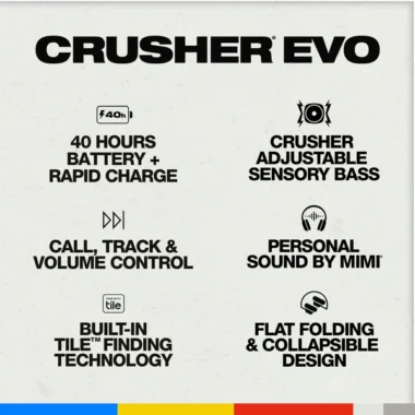 Crusher Evo Skullcandy Wireless Over Ear Headphone