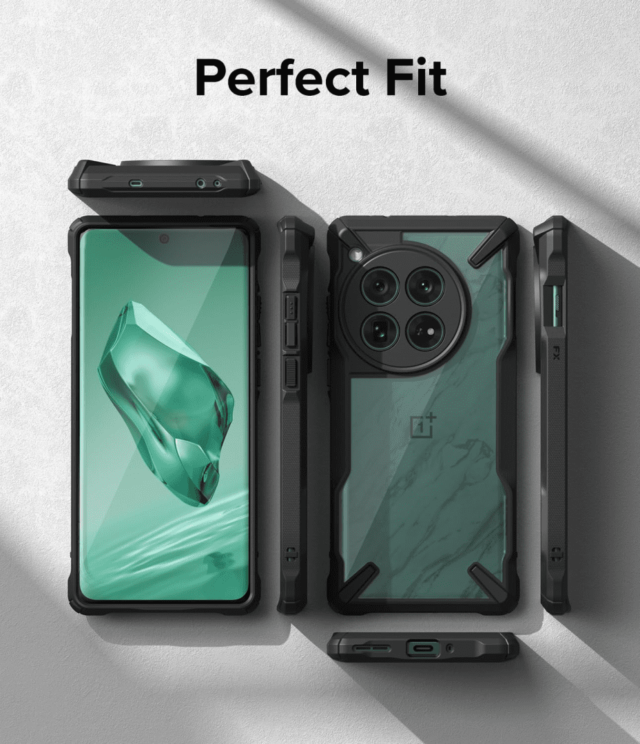 Ringke Fusion-X Black Case for OnePlus 12 Perfect Grip