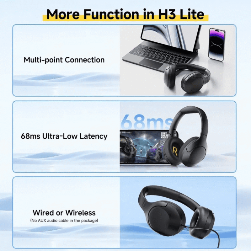 QCY H3 Lite ANC Wireless Headphones