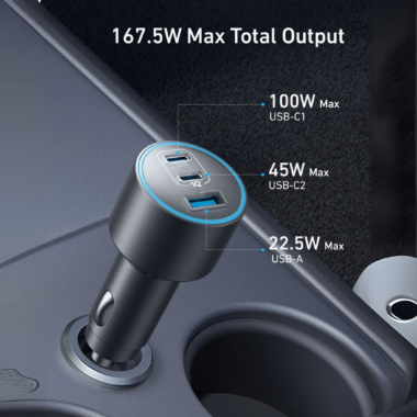 Anker Nano Car Charger (167 5W 3 Ports)