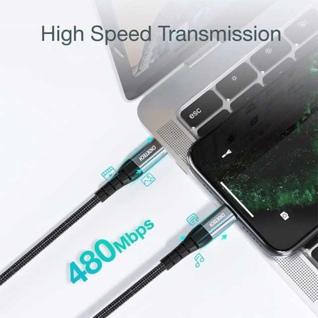 Choetech USB C to Lightning Nylon Braided MFi Certified Cable