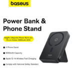 Baseus MagPro Magnetic Bracket Wireless Fast Charging Power Bank 5000mAh 20W