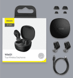 Baseus Encok WM01 True Wireless Earbuds BT 5.3 Black