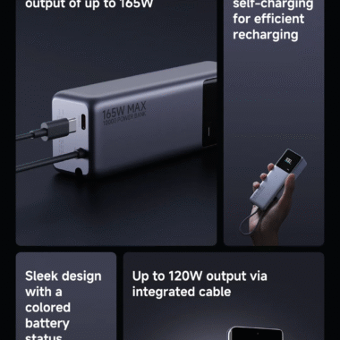 Xiaomi 165W Power Bank 10000 Integrated Cable