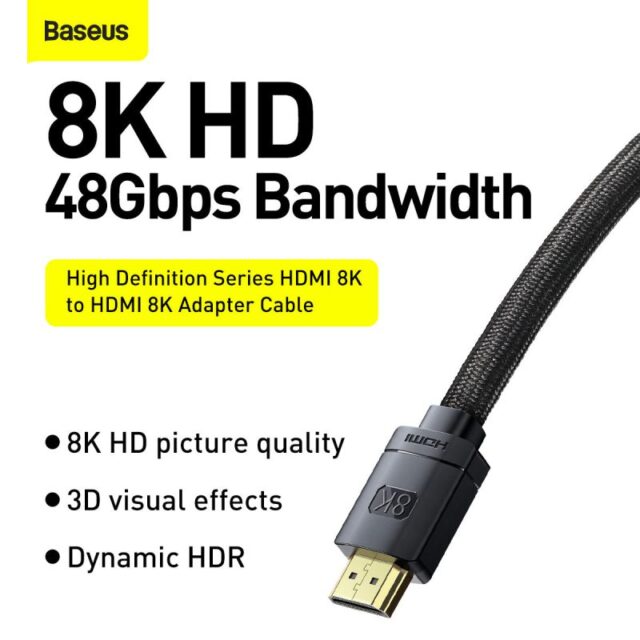 Baseus High Definition Series HDMI 8K to HDMI 8K Adapter Cable