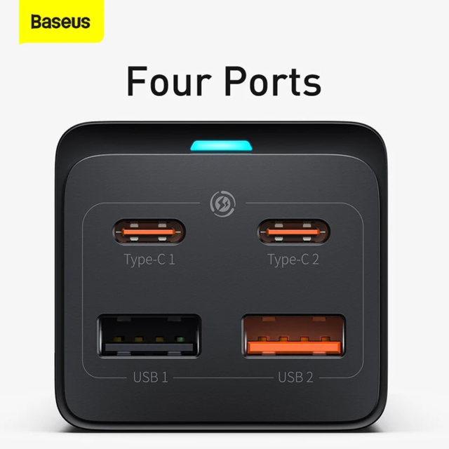 Baseus GaN3 Pro Desktop Powerstrip AC+2U+2C 65W CN Fast Charging