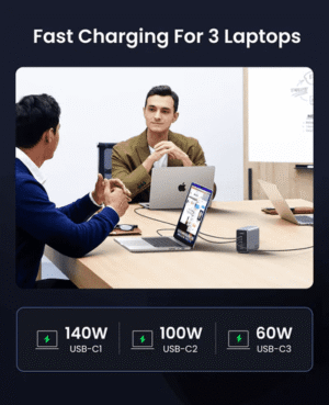 UGREEN Nexode Desktop Charger 300W 6.6FT 100W USB-C Cable 4 Pack
