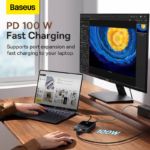 Baseus PioneerJoy 8 Port Four Screen Type C